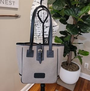New Dooney and Bourke large buckle striped shopper / tote